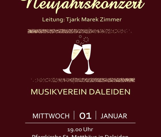 Plakat Konzert, © Musikverein Daleiden