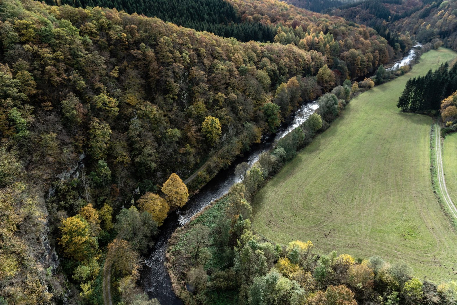 Ourtal im Herbst, © ZV Naturpark Südeifel Philipp Köhler