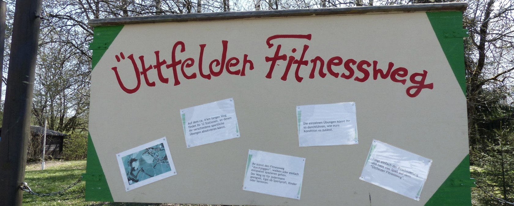 Start Üttfelder Fitnessweg, © Tourist-Information Islek