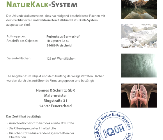 NaturKalk-System_Echtheitszertifikat