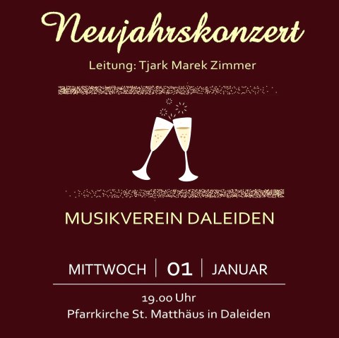 Plakat Konzert, © Musikverein Daleiden