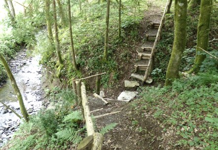 Pfad und Treppe am Dierbach, © Tourist-Information Islek