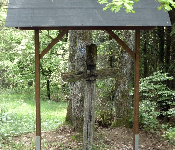 Holzkreuz auf der Klingelslei (Kreuz Nr. 6), © Andrea Gierenz