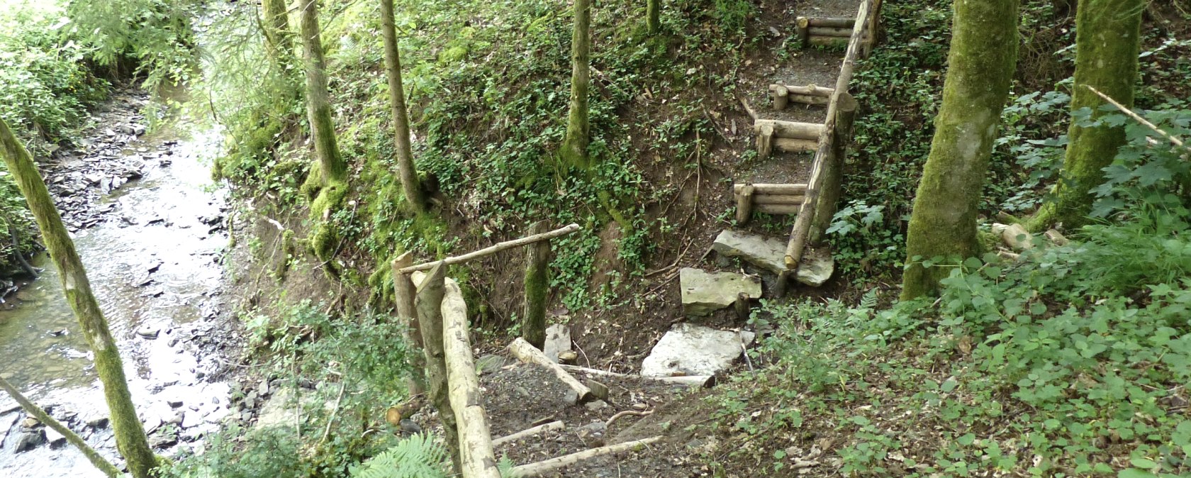 Pfad und Treppe am Dierbach, © Tourist-Information Islek